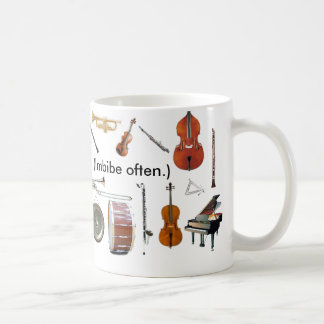 Taza De Café Registro. 11 onzas. ¡La "música es vida!  (Imbibe,