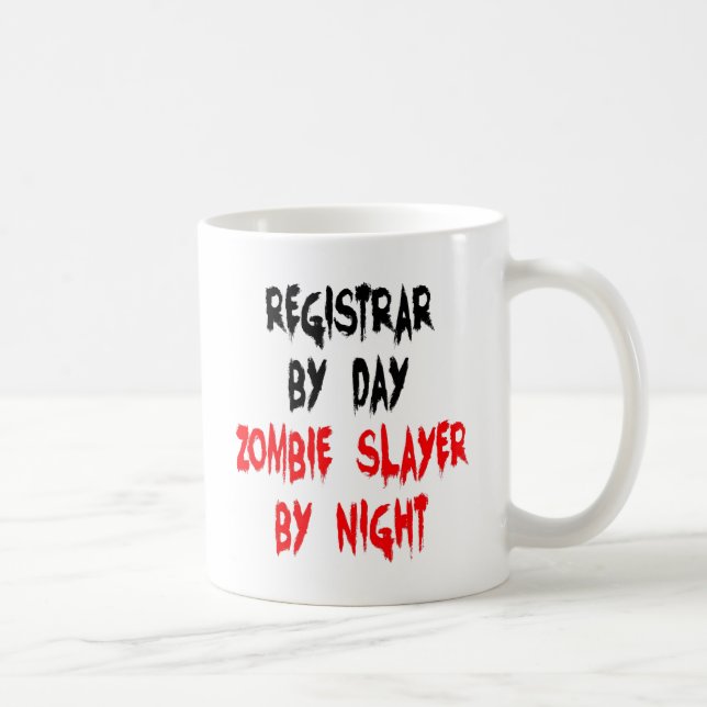 Taza De Café Registro de Zombie Slayer (Derecha)