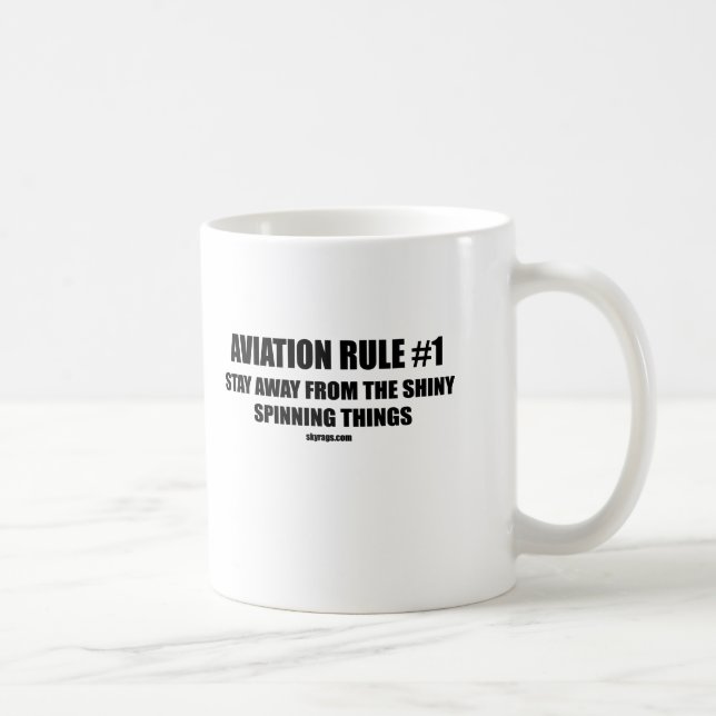 TAZA DE CAFÉ REGLA 1 DE LA AVIACIÓN (Derecha)