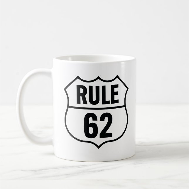 Taza De Café Regla 62 - No tomen la vida muy en serio (Izquierda)