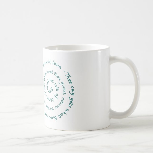 Taza De Café Regla de 3 - la ley de la bruja - Wiccan Rede (Derecha)