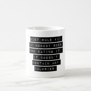 Taza De Café Regla de dieta número 1