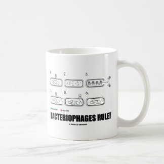 Taza De Café ¡Regla de los bacteriófagos! (DNA del virus de las