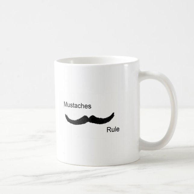 Taza De Café Regla de los bigotes (Derecha)