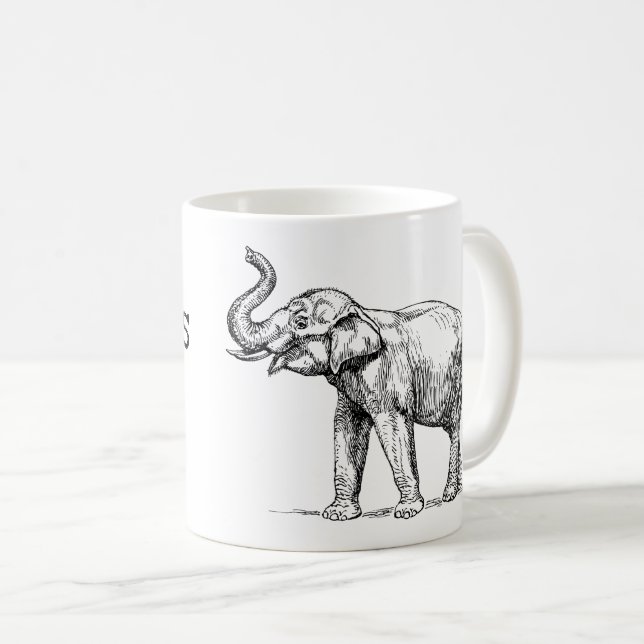 Taza De Café Regla de los Elefantes (Anverso derecho)
