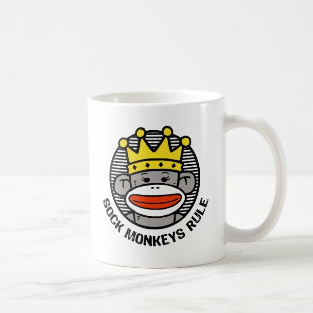 Taza De Café Regla de los monos de media (Derecha)