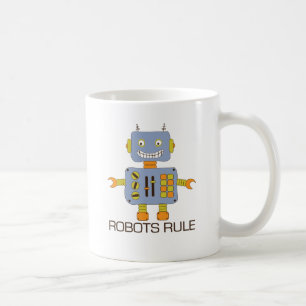 Taza De Café Regla de los robots
