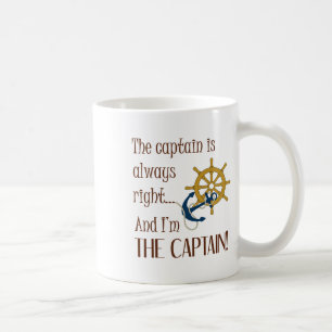 Taza De Café Regla del marinero - El capitán siempre tiene razó