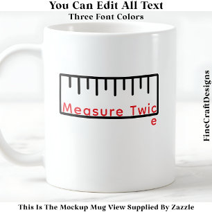 Taza De Café Regla Graciosa / Cinta Para Crafter Crafter 066