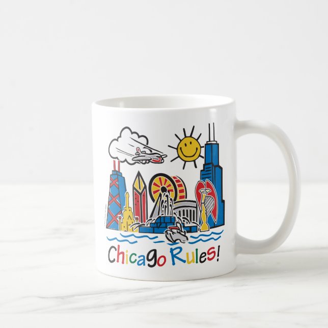 Taza De Café Reglas de Chicago (Derecha)