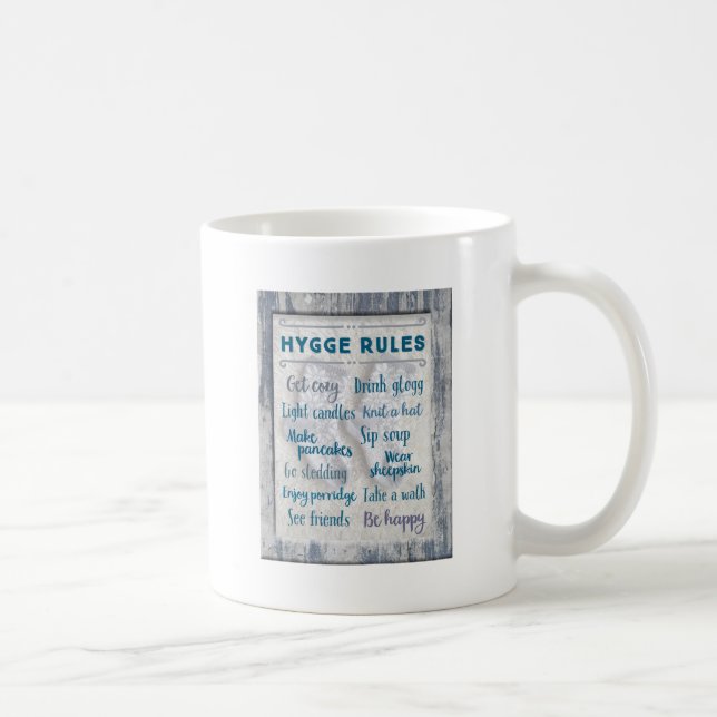 Taza De Café Reglas de Hygge (Derecha)