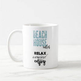 Taza De Café Reglas de la Casa de Playa de Oferta
