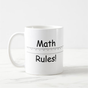 Taza De Café ¡Reglas de la matemáticas!