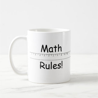 Taza De Café ¡Reglas de la matemáticas!