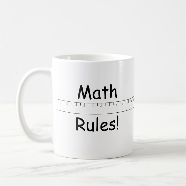Taza De Café ¡Reglas de la matemáticas! (Izquierda)