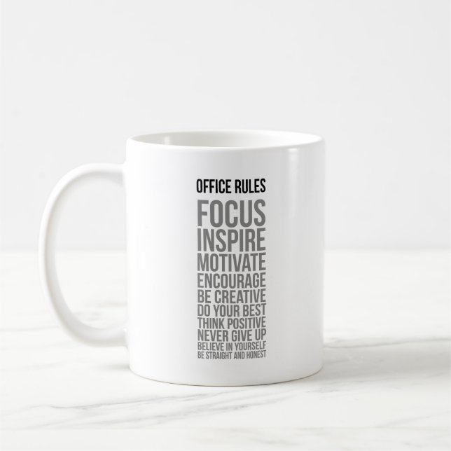 Taza De Café Reglas de Office (Izquierda)