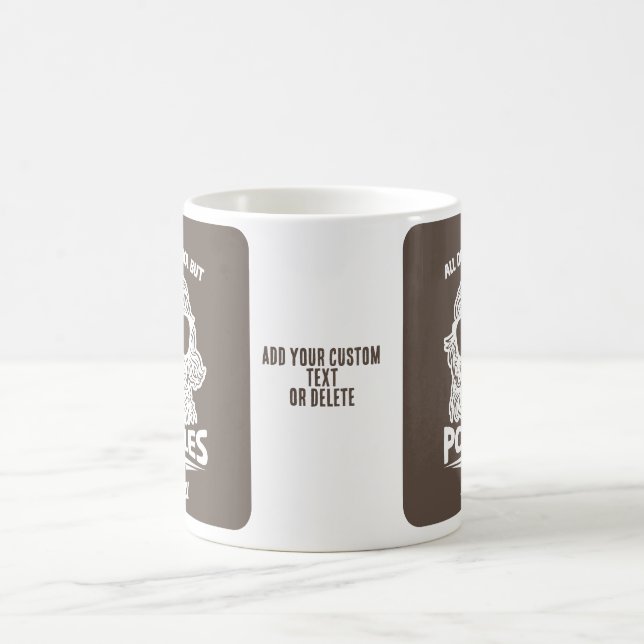 Taza De Café Reglas de Perros Caniche Geniales (Centro)