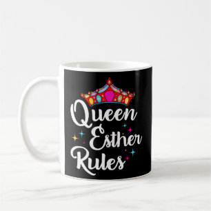 Taza De Café Reglas de Purim Fiesta Queen Esther