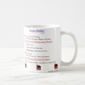 Taza De Café Reglas del piano