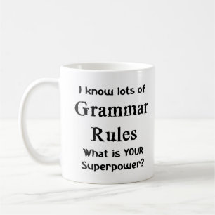 Taza De Café reglas gramaticales
