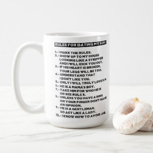 Taza De Café Reglas para salir con mi hijo