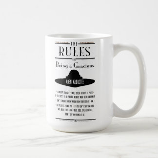 Taza De Café Reglas para ser un Abductee gracioso