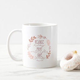 Taza De Café Regocijarse Siempre, Rezar Continuamente, Dar Grac