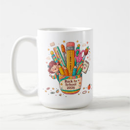 Taza De Café Regreso Personalizado a la Escuela 2026