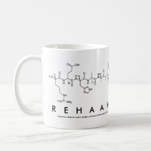 Taza De Café Rehaan peptide name mug
