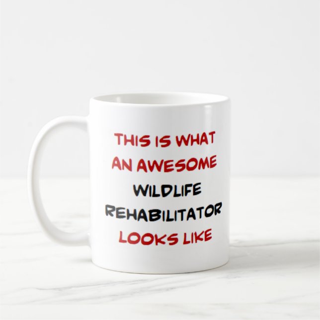 Taza De Café rehabilitador de vida salvaje, increíble (Izquierda)