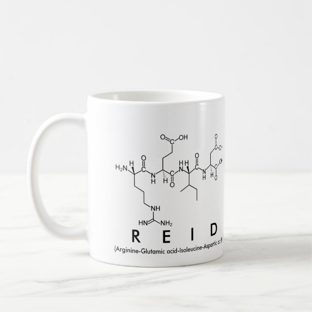 Taza De Café Reid peptide nombre mug (Izquierda)