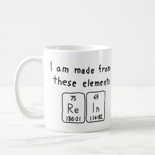 Taza De Café Rein periódica table name mug