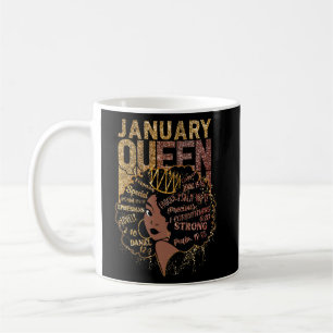 Taza De Café Reina Afro Melanin Chica reza cumpleaños historia