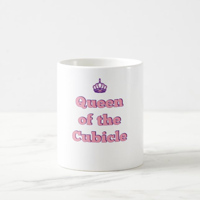 Taza De Café Reina cubículo de humor de oficina (Centro)