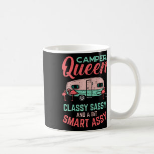 Taza De Café Reina de campamento Cly Sy inteligente y linda muj