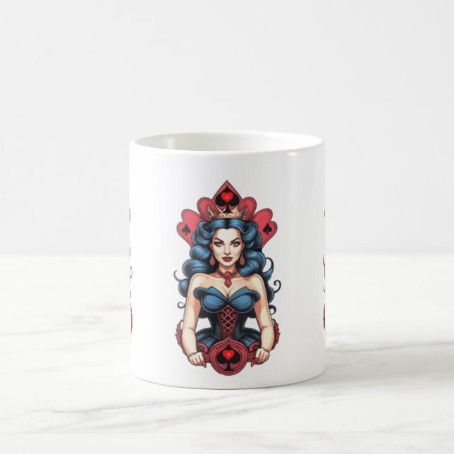 Taza De Café Reina de Espadas Thunder_Cove (Centro)