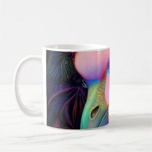 Taza De Café Reina de flamenco cósmico