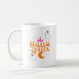 Taza De Café Reina de Halloween, Halloqueen, arte de Halloween 