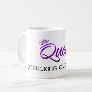Taza De Café ¡Reina de j*rder todo! Morado