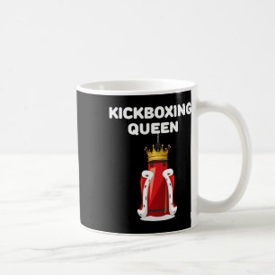 Taza De Café Reina de Kickboxing Chicas Kickboxing Mujeres Kick