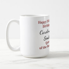 Taza De Café Reina de la carretera Cumpleaños camionera