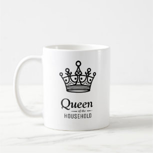 Taza De Café Reina de la casa Mugre de café personalizada