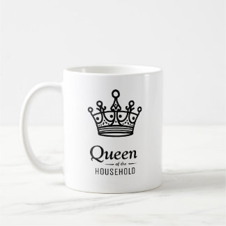Taza De Café Reina de la casa | Mugre de café personalizada