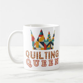 Taza De Café Reina de la Colcha - Quilter Divertido - Amantes d
