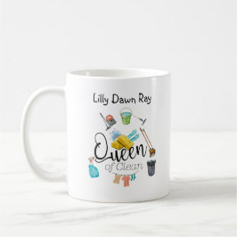 Taza De Café Reina de la limpieza