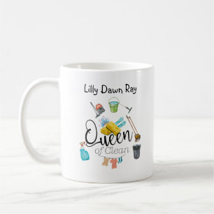 Taza De Café Reina de la limpieza