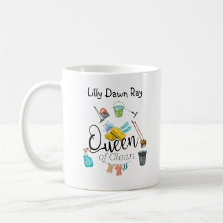 Taza De Café Reina de la limpieza