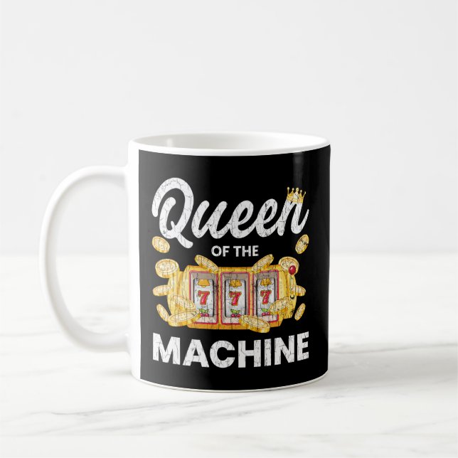 Taza De Café Reina De La Máquina De Tragamonedas Casino Gambler (Izquierda)