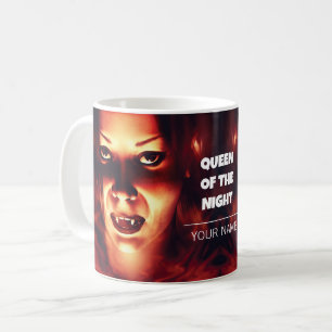 Taza De Café Reina de la noche. Vampiro