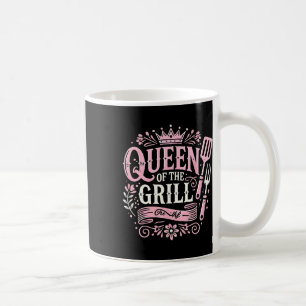 Taza De Café Reina De La Parrilla Carne Ahumada Byrbecue Bbq 